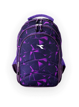 Purple school bag
